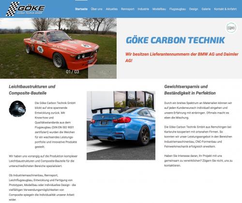 Firmenprofil von: Hochwertige Leichtbaustrukturen und Composite-Bauteile: Göke Carbon Technik GmbH