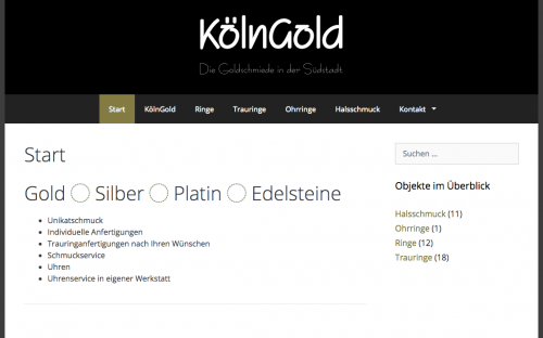 Firmenprofil von: KölnGold Goldschmiede von Bernd Marx in Köln