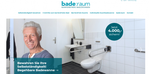 Firmenprofil von: Lästiges Fugenputzen ade: Duschrückwand von bade:raum