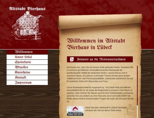 Firmenprofil von: Restaurant Altstadt Bierhaus in Lübeck