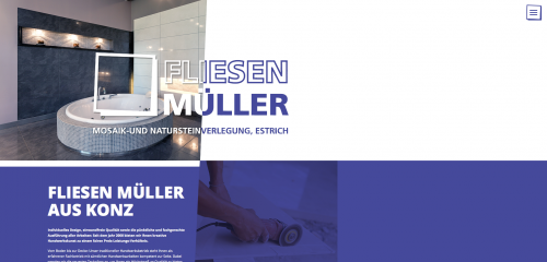 Firmenprofil von: Die Experten für Fliesenverlegung, Mosaik- und Natursteinverlegung: Fliesen Müller Konz
