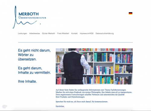Firmenprofil von: Übersetzungsdienst MERBOTH Übersetzungskultur in Köln 