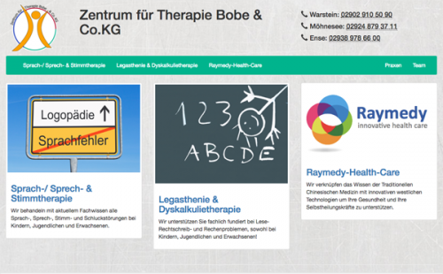Firmenprofil von: Sprachtherapie in Warstein: Zentrum für Therapie Bobe & Co. KG