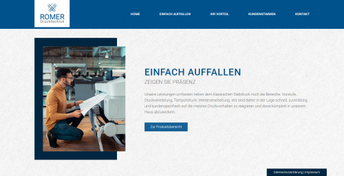 Firmenprofil von: Siebdruck Romer GmbH in Konstanz: Druckerei mit Rundumservice