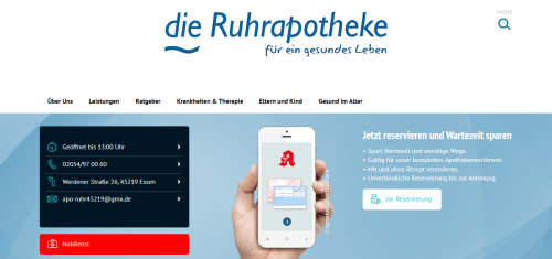 Firmenprofil von: Ruhrapotheke Burgsmüller – Ihre Apotheke in Essen Kettwig mit persönlicher Beratung