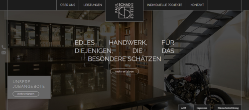 Firmenprofil von: Schreiner gesucht? Deine Karriere bei der Paul Schad GmbH