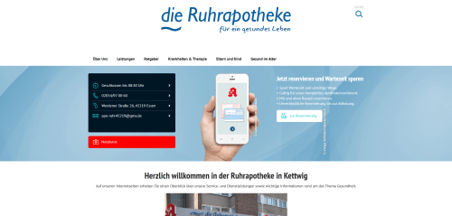 Firmenprofil von: Apotheke Essen-Kettwig – Die Ruhrapotheke als persönlicher Gesundheitsbegleiter