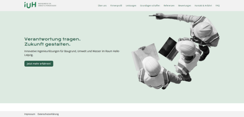 Firmenprofil von: Baugrundgutachten vom Ingenieurbüro für Umwelt- und Hydrogeologie GmbH in Halle (Saale)