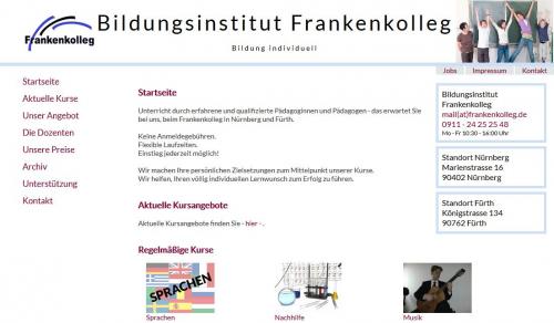 Firmenprofil von: Sprach- und Nachhilfeunterricht am Frankenkolleg in Nürnberg und Fürth