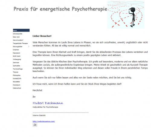Firmenprofil von: Praxis für energetische Psychotherapie Hubert Bachmann in Nürnberg