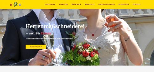 Firmenprofil von: Ihre Maßschneiderei für Hochzeitsmode: „Die Glücksschneiderei – Maßarbeit vom Feinsten“