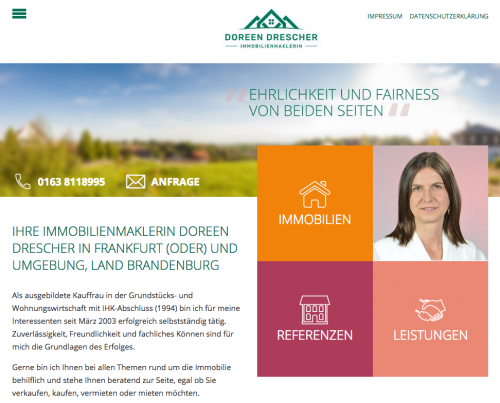 Firmenprofil von: Immobilienmaklerin Doreen Drescher in Frankfurt (Oder)