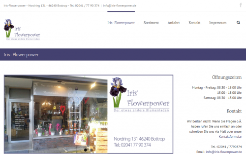 Firmenprofil von: Alles, was das Herz begehrt: Iris Flowerpower in Bottrop