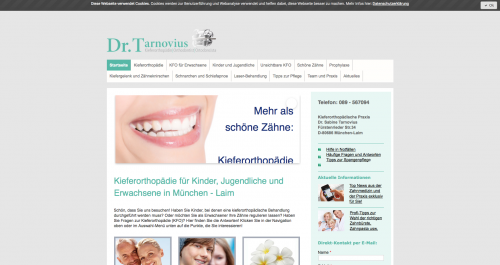 Firmenprofil von: Schöne und gesunde Zähne – Kieferorthopädische Praxis Dr. Tarnovius in München