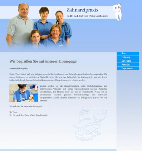 Firmenprofil von: Zahnarztpraxis Dr. Dr. med. dent. Gerd Walter LangHeinrich in München 
