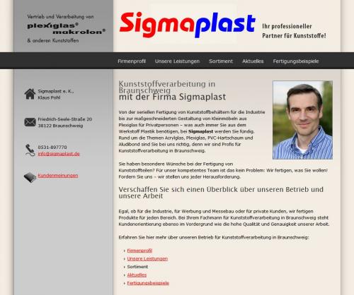 Firmenprofil von: Sigmaplast Klaus Pohl e. K. in Braunschweig