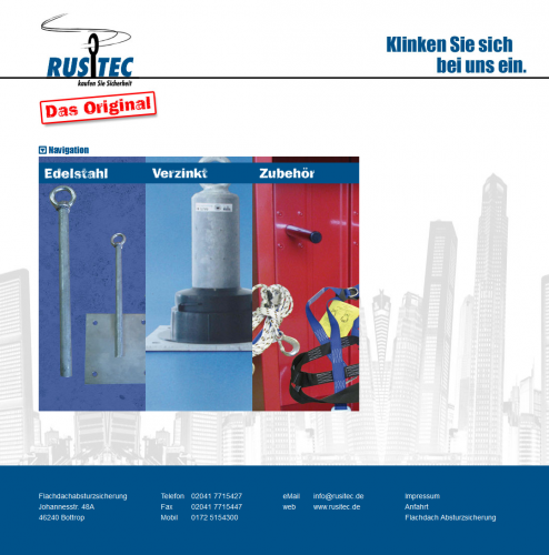 Firmenprofil von: Flachdach-Absturzsicherung Rusitec GmbH & Co. KG in Bottrop