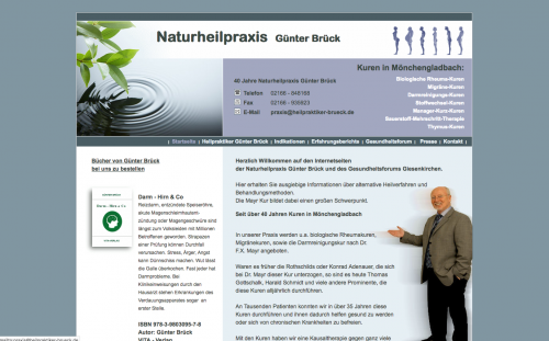 Firmenprofil von: Heilfasten mithilfe der Naturheilpraxis Günter Brück in Mönchengladbach