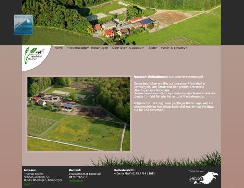 Firmenprofil von: Pferdepension und Offenstall in Überlingen: Pferdehof Bacher am Bodensee
