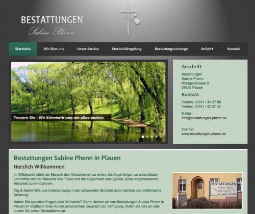 Firmenprofil von: Bestattungen Sabine Phenn in Plauen