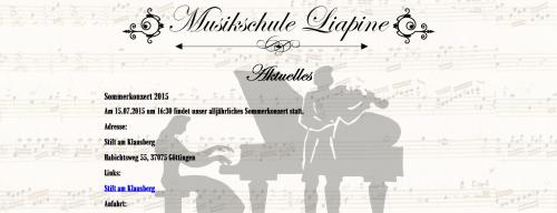 Firmenprofil von: Violinenunterricht und Klavierunterricht in Geismar: Musikschule Liapine