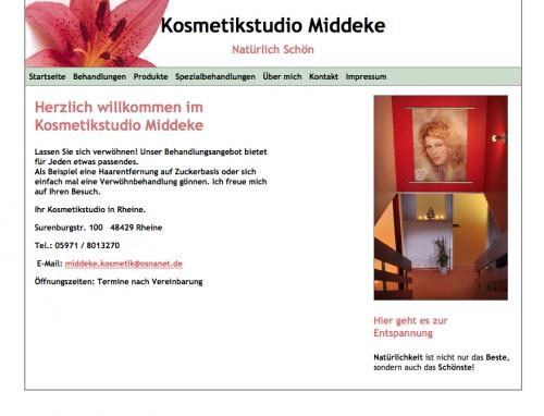Firmenprofil von: Kosmetikstudio Middeke in Rheine