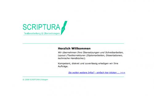 Firmenprofil von: Schreib- und Übersetzungsbüro Scriptura in Erlangen