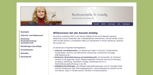 Firmenprofil von:  Unterstützung bei Strafrecht und Internetrecht in Hamburg: Kanzlei N. Gnädig