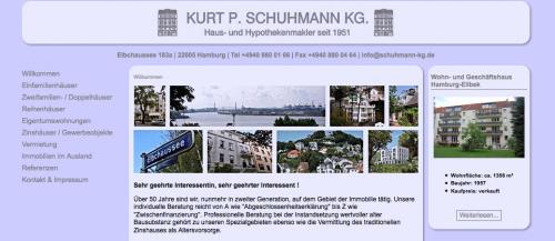 Firmenprofil von: Vertrauensvoller und diskreter Haus- und Hypothekenmakler in Hamburg: Kurt P. Schuhmann KG