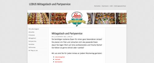 Firmenprofil von: Mittagstisch und Partyservice in Magdeburg-Sudenburg: Lebus Mittagstisch und Partyservice UG