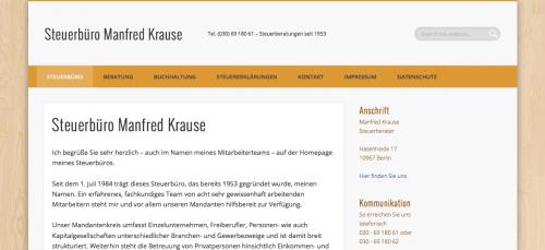 Firmenprofil von: Steuerberater in Berlin: Steuerbüro Manfred Krause