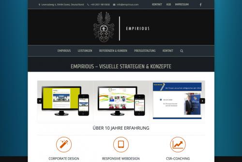 Firmenprofil von: Ansprechendes Web-Design und Image nach Wunsch: EMPIRIOUS.com – Visuelle Strategien & Konzepte in Soest