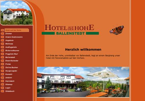 Firmenprofil von: Hotel auf der Hohe in Ballenstedt