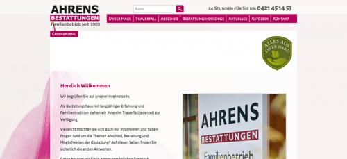 Firmenprofil von: Professionelle Begleitung während und nach der Beerdigung in Bremen: Ahrens Bestattungen GmbH