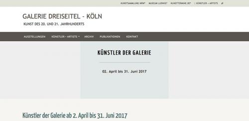 Firmenprofil von: Galerie Dreiseitel in Köln 