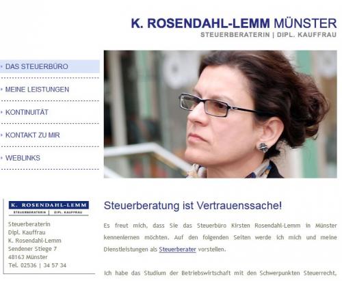 Firmenprofil von: Steuerberaterin Kirsten Rosendahl-Lemm in Münster 