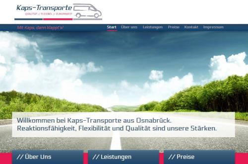 Firmenprofil von: Transportdienst: Kaps-Transporte in Osnabrück