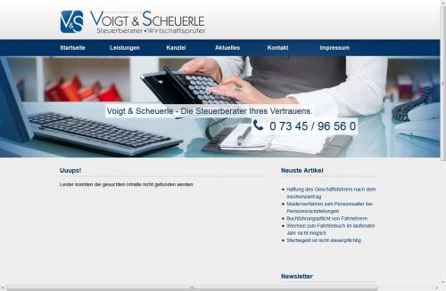 Firmenprofil von: Partnerschaftsgesellschaft Voigt & Scheuerle, Steuerberater · Wirtschaftsprüfer in Langenau