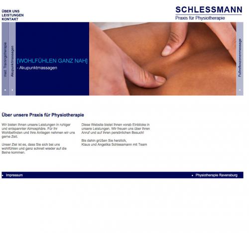 Firmenprofil von: Physiotherapeut in Ravensburg: Physiotherapie Schlessmann 