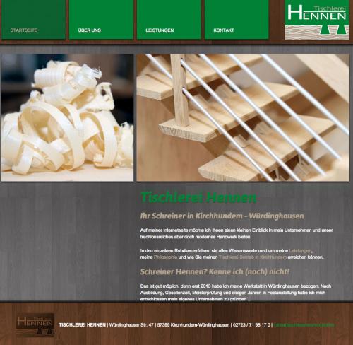 Firmenprofil von: Tischlerei und Schreinerei Hennen in Kirchhundem–Würdinghausen