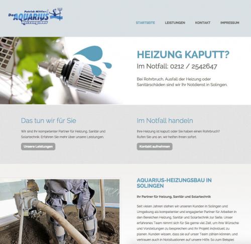 Firmenprofil von: Heizung, Sanitär, Solartechnik und Notdienst in Solingen: Aquarius-Heizungsbau