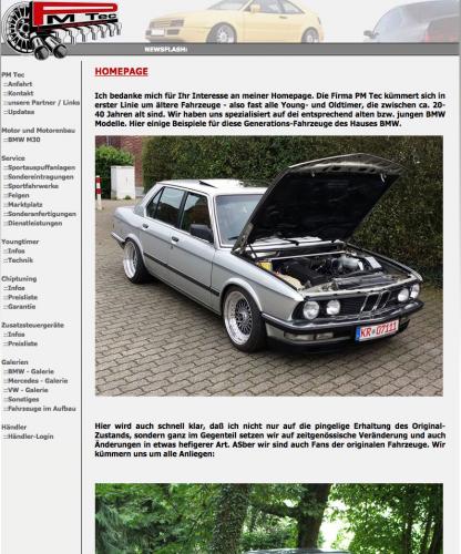 Firmenprofil von: Tuning-Maßnahmen von BMW M30-Motoren und Restaurierungen in Kempen – PM Tec