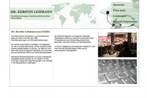 Firmenprofil von: Übersetzungsbüro für Schwedisch: Dr. phil. Kerstin Lehmann in Görlitz
