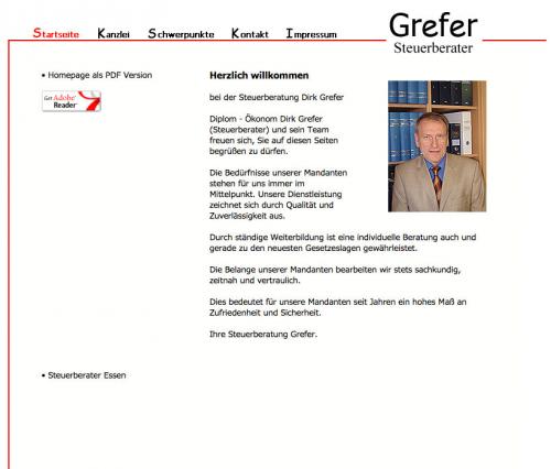 Firmenprofil von: Steuerberater Grefer in Essen