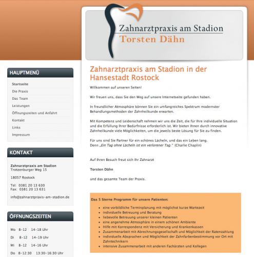 Firmenprofil von: Zahnarztpraxis Dähn am Stadion in Rostock
