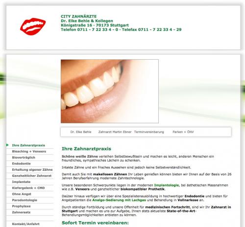 Firmenprofil von: Lachgassedierung bei den City Zahnärzten in Stuttgart