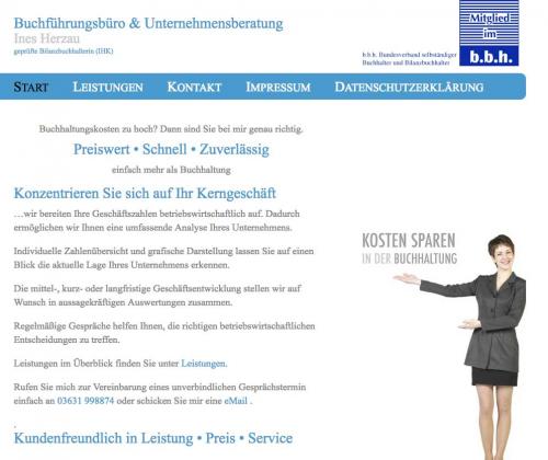 Firmenprofil von: Buchhaltung in Nordhausen: Buchführungsbüro & Unternehmensberatung Ines Herzau