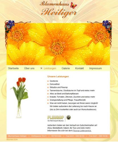 Firmenprofil von: Blumenhaus Heiliger in Köln