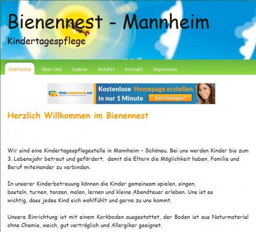 Firmenprofil von: Kindertagespflege Bienennest in Mannheim