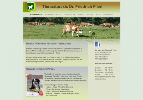 Firmenprofil von: Tierarztpraxis Dr. Friedrich Flierl in Burgkunstadt